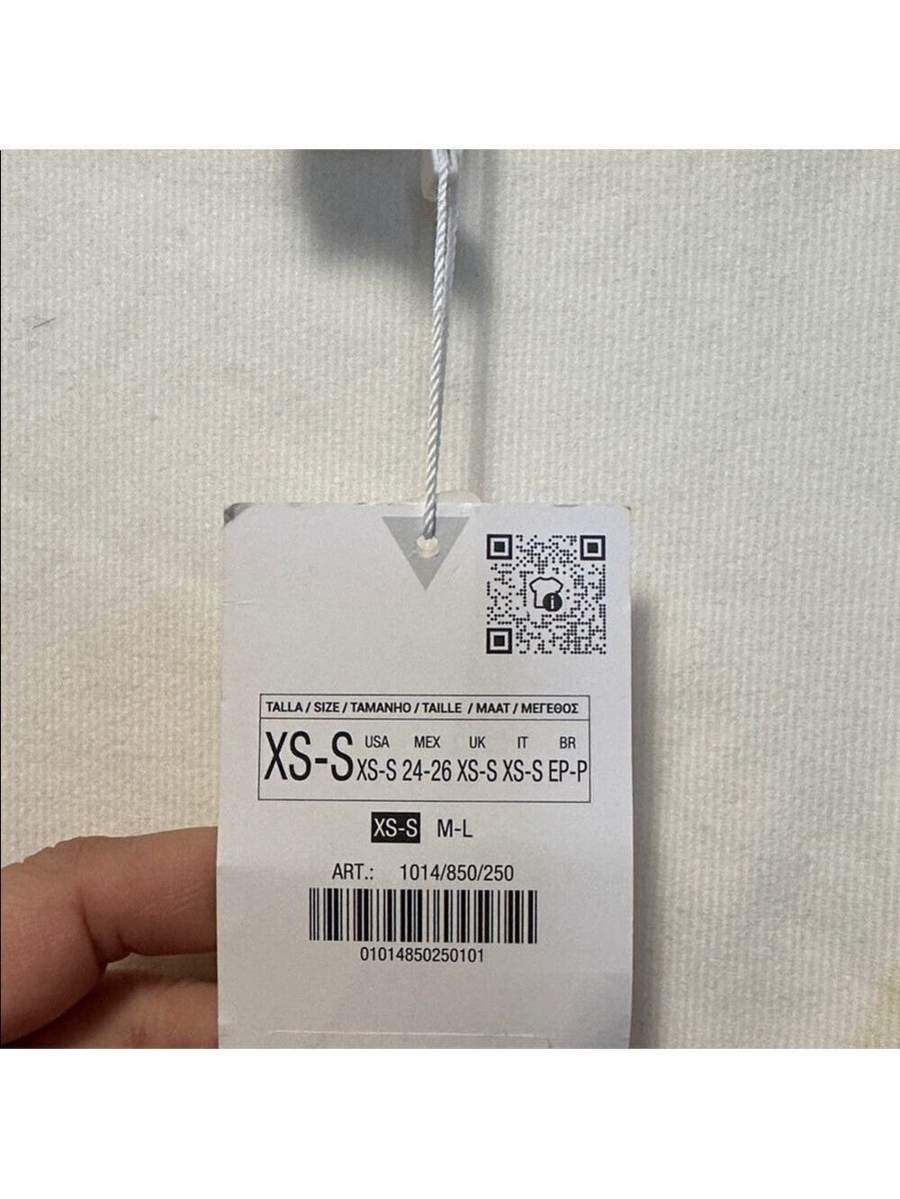 Zara Ribbed Stretchy Open Back Mock Neck Cream Long Sleeve Bodysuit Top - Picture 9 of 9